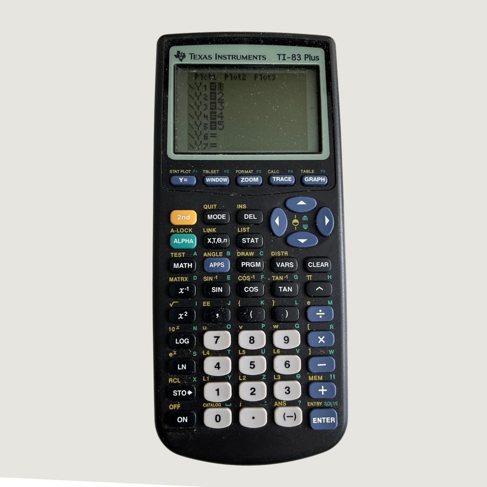 Texas Instruments TI-83 Plus Graphing Calculator Black with Cover